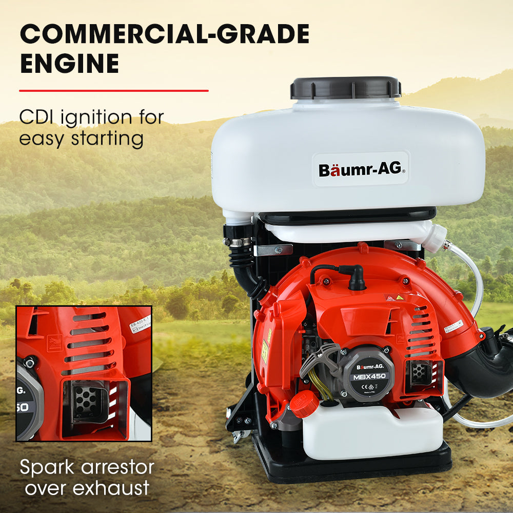 Gardening Tools: Baumr-AG Backpack 2-Stroke Petrol Powered Chemical Sprayer Fogger Mister Blower