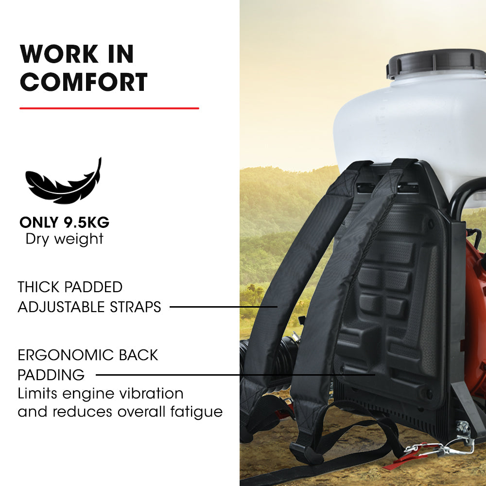 Gardening Tools: Baumr-AG Backpack 2-Stroke Petrol Powered Chemical Sprayer Fogger Mister Blower