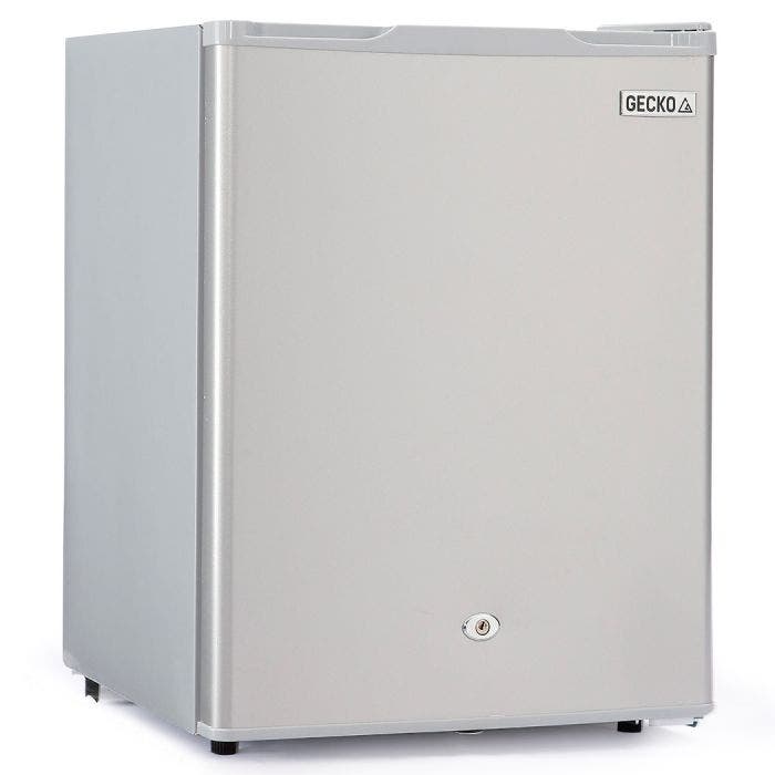 Camping Appliances: GECKO 70L Portable Bar Fridge and Freezer 12V/24V for Camping, Caravans, Silver