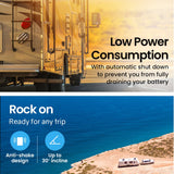 Camping Appliances: GECKO 70L Portable Bar Fridge and Freezer 12V/24V for Camping, Caravans, Silver