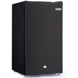 Camping Appliances: GECKO 95L Portable Upright Fridge and Freezer, 12V/24V for Camping, Caravans, Black