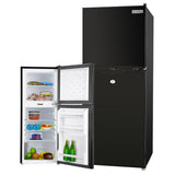 Camping Appliances: GECKO 125L Portable Upright Fridge, 12V/24V for Motorhome, Caravan, Black