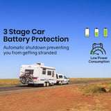 Camping Appliances: GECKO 125L Portable Upright Fridge, 12V/24V for Motorhome, Caravan, Black