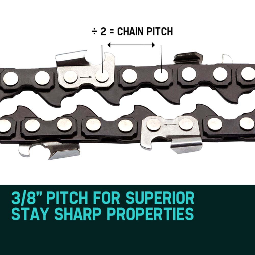 Chainsaws: 2 X 16 Baumr-AG Chainsaw Chain 16in Bar Replacement Suits SX38 38CC Saws