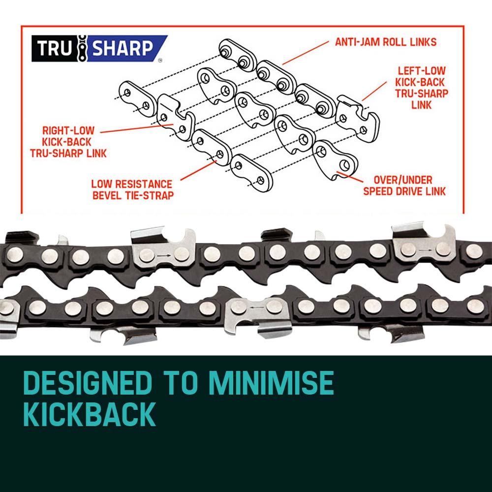 Chainsaws: 2 X 20 Baumr-AG Chainsaw Chain 20in Bar Replacement Suits 62CC 66CC Saws