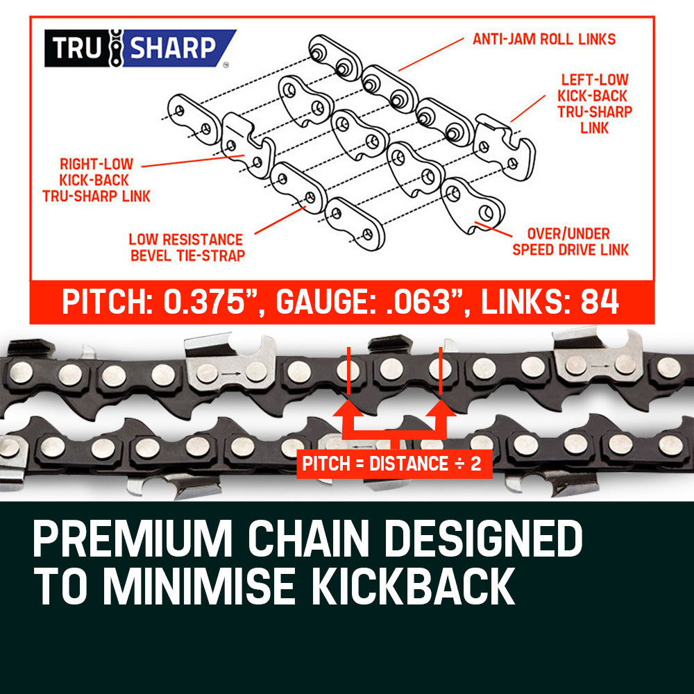 Chainsaws: 2 x 22 Baumr-AG Chainsaw Chain Bar Replacement 0.325 0.058 86DL
