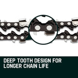 2 x 22 Baumr-AG Chainsaw Chain Bar Replacement 0.325 0.058 86DL
