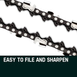 2 x 22 Baumr-AG Chainsaw Chain Bar Replacement 0.325 0.058 86DL