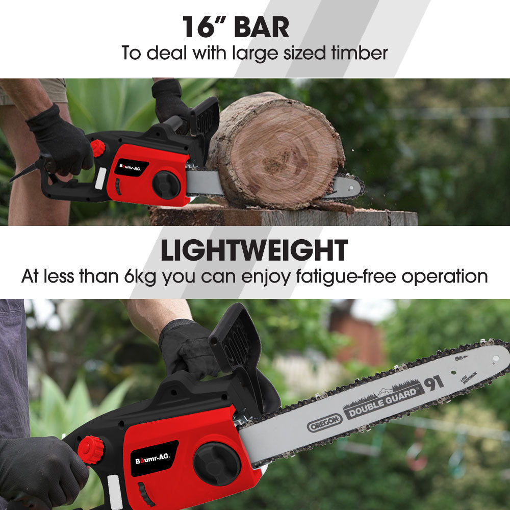 Chainsaws: BAUMR-AG 2000W Electric Chainsaw, 16 Inch Oregon Bar and Chain
