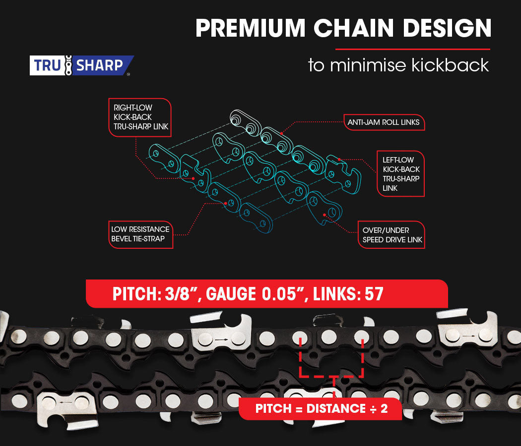 Chainsaws: Baumr-AG 38CC Petrol Commercial Chainsaw 16 Bar E-Start 3.2 HP Chain Saw