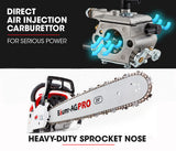 Chainsaws: Baumr-AG 52CC Petrol Commercial Chainsaw 20 Bar E-Start Chain Saw