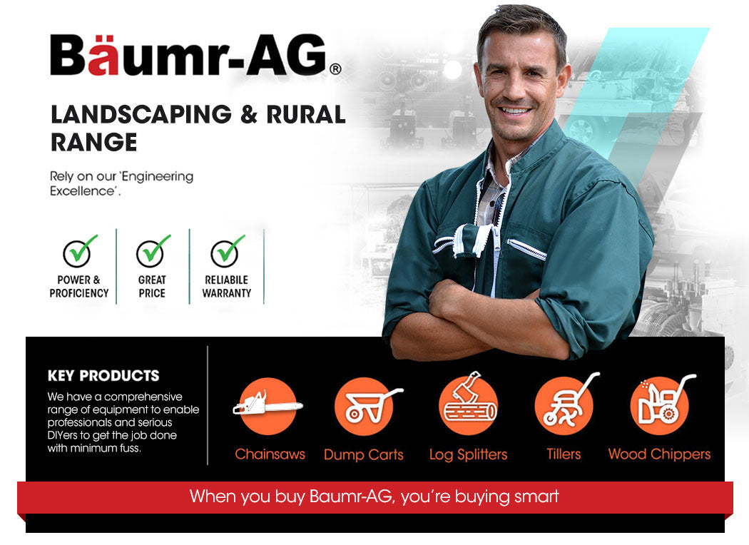 Chainsaws: Baumr-AG 62CC Petrol Commercial Chainsaw 20 Bar E-Start Pruning Chain Saw