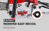 Chainsaws: Baumr-AG 62CC Petrol Commercial Chainsaw 20 Bar E-Start Pruning Chain Saw