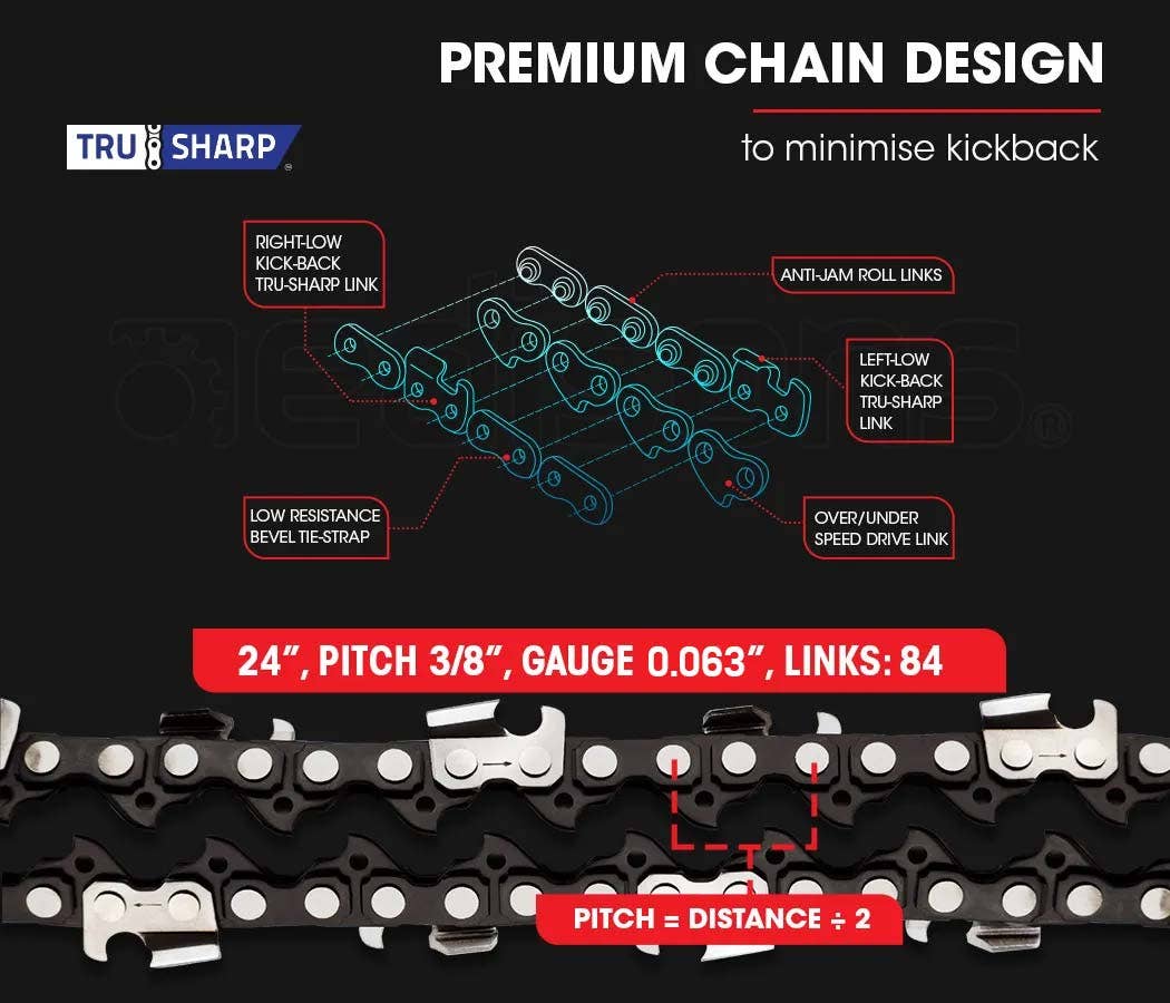 Chainsaws: BAUMR-AG Petrol Commercial Chainsaw 24 Bar E-Start Chain Saw Top Handle Pruning