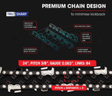 Chainsaws: BAUMR-AG Petrol Commercial Chainsaw 24 Bar E-Start Chain Saw Top Handle Pruning