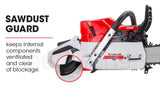 Chainsaws: BAUMR-AG Petrol Commercial Chainsaw 24 Bar E-Start Chain Saw Top Handle Pruning