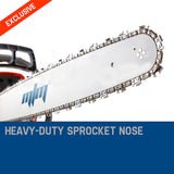 Chainsaws: MTM Petrol Commercial Chainsaw 22 Bar E-Start Tree Pruning Chain Saw Top Handle