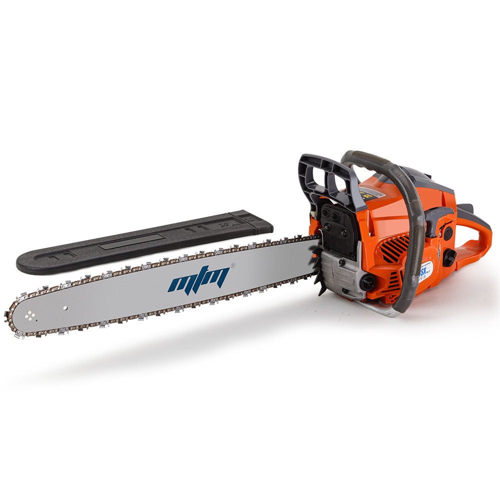 Chainsaws: MTM Chainsaw Petrol Commercial 20 Bar E-Start Tree Pruning Chain Saw HP