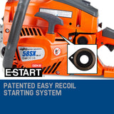 Chainsaws: MTM Chainsaw Petrol Commercial 20 Bar E-Start Tree Pruning Chain Saw HP