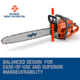 Chainsaws: MTM Chainsaw Petrol Commercial 20 Bar E-Start Tree Pruning Chain Saw HP