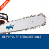 Chainsaws: MTM Chainsaw Petrol Commercial 20 Bar E-Start Tree Pruning Chain Saw HP