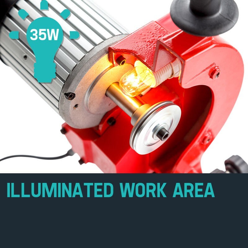 Chainsaws: Baumr-AG Chainsaw Sharpener 350W Alloy Chain Saw Electric Grinder Bench Tool