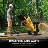 Outdoor Power Equipment: MICHIGAN 7HP 212cc Petrol Wood Chipper, Tree Mulcher - Raptor 1100