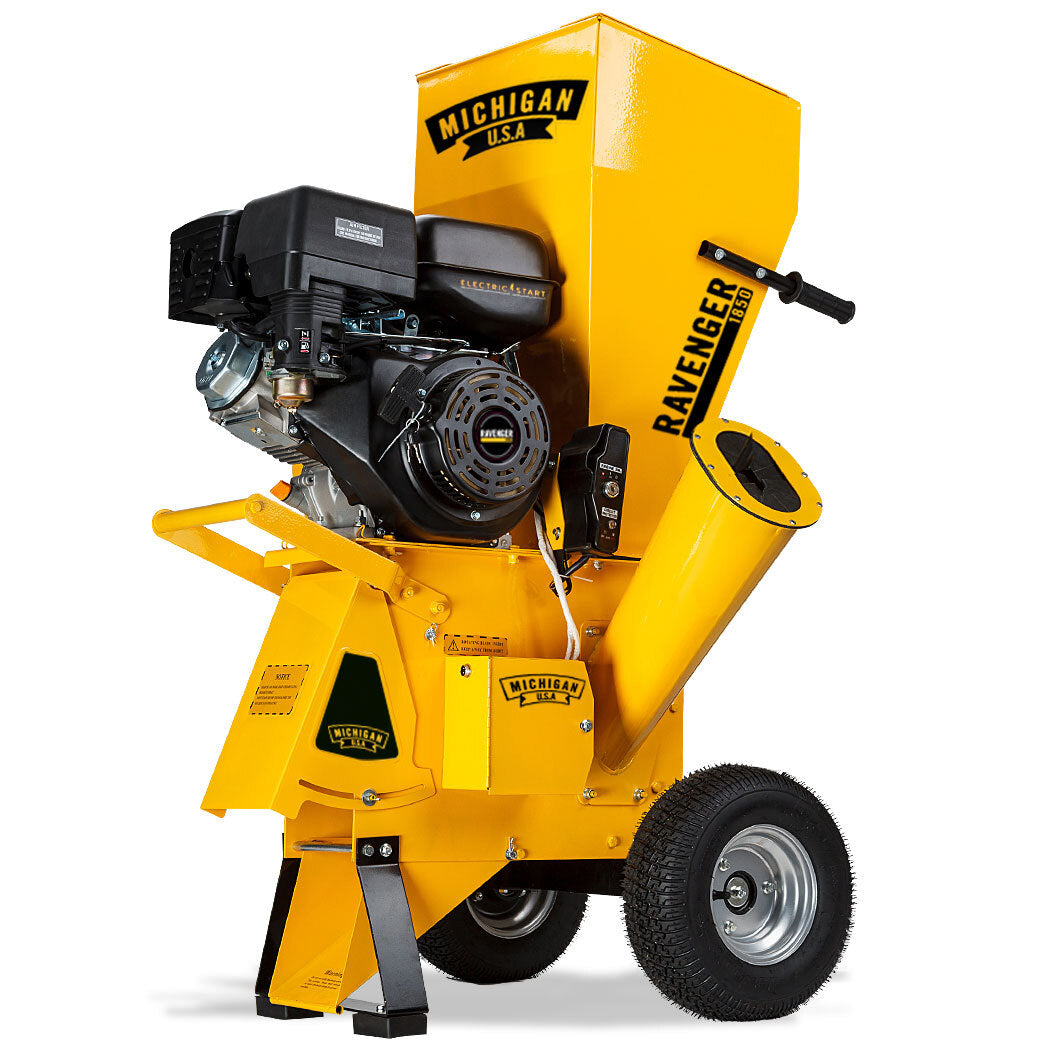 MICHIGAN 18HP 420cc Petrol Commercial Wood Chipper