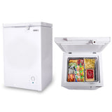 Freezers: GECKO 100L Portable Chest Freezer, 12V/24V/240V for Motorhome and Caravan, White