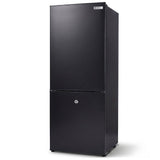 GECKO 139L Upright Portable Fridge / Freezer, 12V/24V for Motorhome, Tiny Home, Off-grid and Caravan, Black