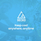 Camping Appliances: GECKO 142L Upright Portable Fridge / Freezer, 12V/24V for Motorhome and Caravan, Black