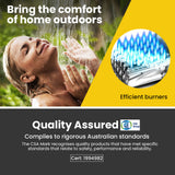 Portable Toilets & Showers: Thermomate Portable Gas Outdoor Camping Hot Water Heater System, with 12V Pump, Shower Head, Black