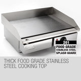 BBQs & Accessories: THERMOMATE Electric Griddle Grill BBQ Hot Plate Commercial Stainless Steel