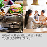 BBQs & Accessories: THERMOMATE Electric Griddle Grill BBQ Hot Plate Commercial Stainless Steel