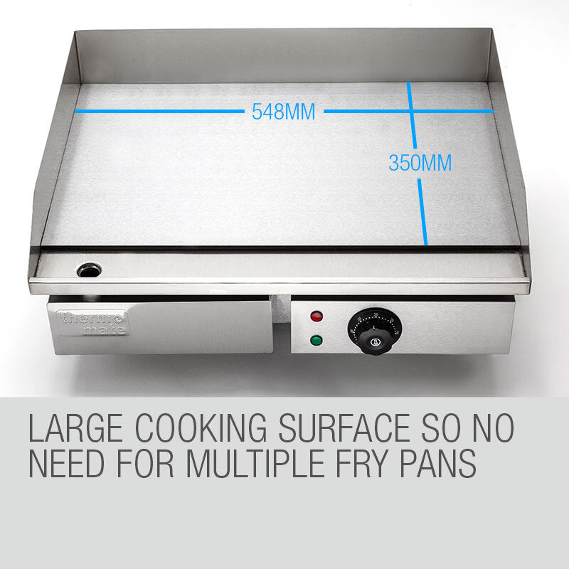 BBQs & Accessories: THERMOMATE Electric Griddle Grill BBQ Hot Plate Commercial Stainless Steel