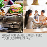 BBQs & Accessories: THERMOMATE Electric Griddle Grill BBQ Hot Plate Commercial Stainless Steel
