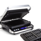 Toasters & Grills: EUROCHEF EUC-CG7 Smart Multi Contact Grill Sandwich Panini Press Maker Fast Cafe Style