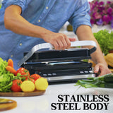 Toasters & Grills: EUROCHEF EUC-CG7 Smart Multi Contact Grill Sandwich Panini Press Maker Fast Cafe Style