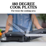 Toasters & Grills: EUROCHEF EUC-CG7 Smart Multi Contact Grill Sandwich Panini Press Maker Fast Cafe Style