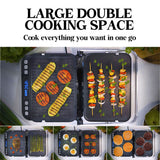 Toasters & Grills: EUROCHEF EUC-CG7 Smart Multi Contact Grill Sandwich Panini Press Maker Fast Cafe Style