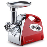 Speciality Appliances: EUROCHEF Electric Meat Grinder, Stainless Steel Mincer Sausage Filler Kibbe Maker, Red