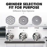 Speciality Appliances: EUROCHEF Electric Meat Grinder, Stainless Steel Mincer Sausage Filler Kibbe Maker, Red