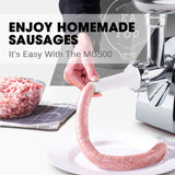 Speciality Appliances: EUROCHEF Electric Meat Grinder, Stainless Steel Mincer Sausage Filler Kibbe Maker, Red