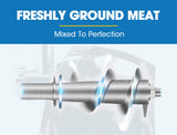 Speciality Appliances: EUROCHEF Electric Meat Grinder, Stainless Steel Mincer Sausage Filler Kibbe Maker, Silver