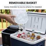 Ice Makers: POLYCOOL Portable Ice Maker Machine, Automatic, 12kg/day,  Auto Clean, with Scoop and Removable Basket, Black