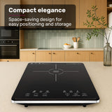 Cooktops & Stoves: EUROCHEF Induction Cooktop, 2000W, 9 Heat Levels, Fast Electric Portable Cooker, Touch Controls