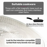 Cooktops & Stoves: EUROCHEF Induction Cooktop, 2000W, 9 Heat Levels, Fast Electric Portable Cooker, Touch Controls