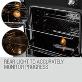 Ovens: EuroChef 60cm Stainless Built-in 70L Grill 8 Function Fan Forced Electric Wall Oven