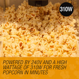 Speciality Appliances: EuroChef Popcorn Machine - Popper Popping Classic Cooker Microwave