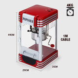Speciality Appliances: EuroChef Popcorn Machine - Popper Popping Classic Cooker Microwave